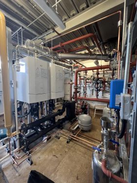 Click Here To Enlarge This Photo Of School Boiler and Heating Distribution