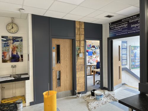Click Here To Enlarge This Photo Of School Fire Compliance Installation