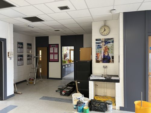 Click Here To Enlarge This Photo Of School Fire Compliance Installation