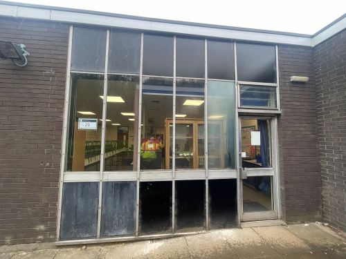 Click Here To Enlarge This Photo Of School Window / Door Installation