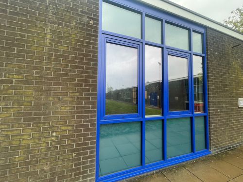 Click Here To Enlarge This Photo Of School Window / Door Installation